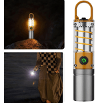 Casa si Gradina - Corpuri si surse de iluminat - Iluminat exterior - Lanterne - Mini lanterna de mana 808 PRO cu 4 moduri de iluminare - Infinity.ro
