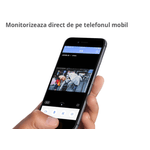 Casa si Gradina - Electrice - Smart Home - Camere de supraveghere - Camera Supraveghere IP PTZ Duala wireless 320 grade 1080p IR+LED Exterior Senzor Miscare Alarma - Infinity.ro