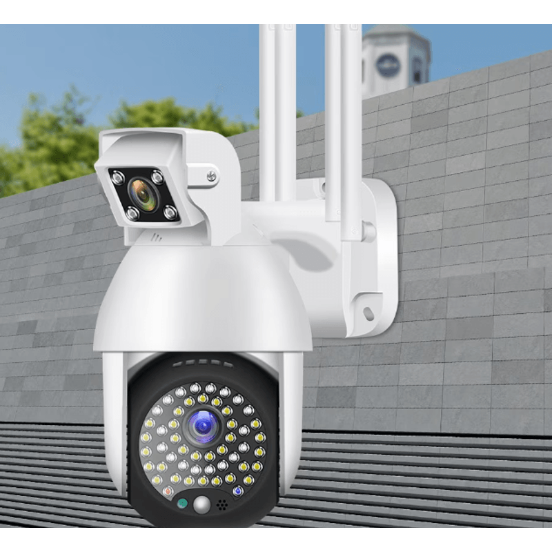 Casa si Gradina - Electrice - Smart Home - Camere de supraveghere - Camera Supraveghere IP PTZ Duala wireless 320 grade 1080p IR+LED Exterior Senzor Miscare Alarma - Infinity.ro