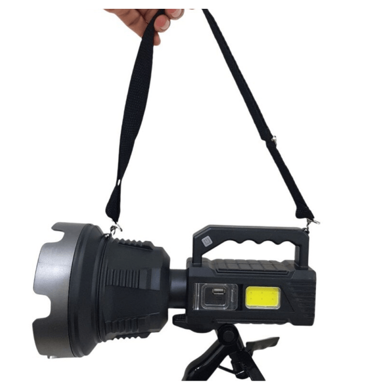 Casa si Gradina - Corpuri si surse de iluminat - Iluminat exterior - Lanterne - Lanterna de mana cu LED TD 999 de 50W cu 8000 lumeni acumulator integrat lumina laterala COB - Infinity.ro