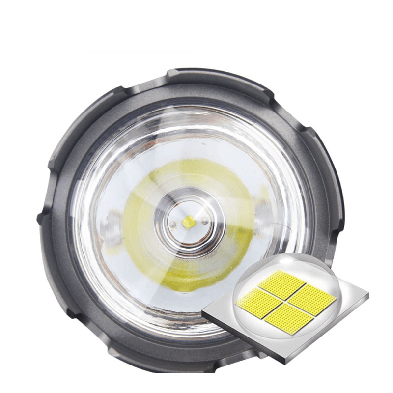 Casa si Gradina - Corpuri si surse de iluminat - Iluminat exterior - Lanterne - Lanterna de mana cu LED TD 999 de 50W cu 8000 lumeni acumulator integrat lumina laterala COB - Infinity.ro