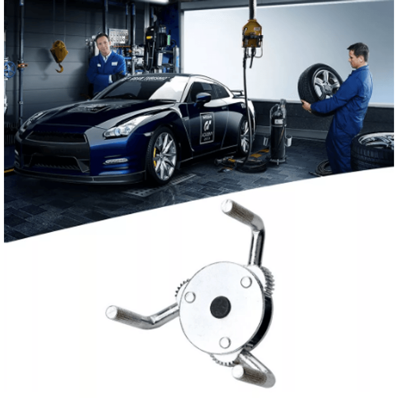 Casa si Gradina - Constructii - Scule de mana si unelte - Chei si truse chei - Cheie pentru Filtru de Ulei Reglabila Rotunda cu 3 Brate Round - Infinity.ro