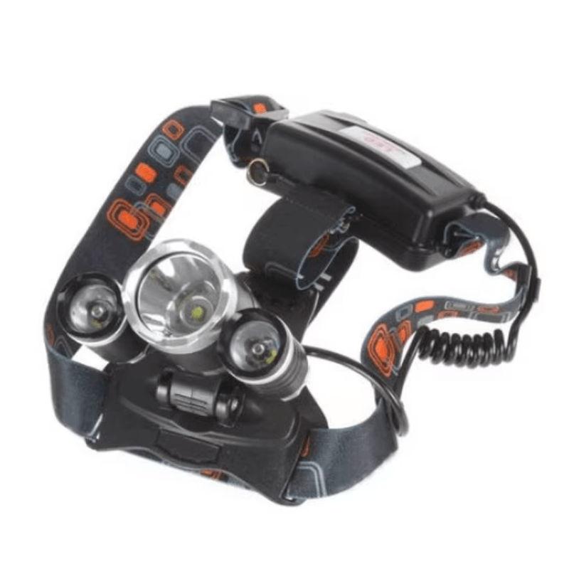 Casa si Gradina - Corpuri si surse de iluminat - Iluminat exterior - Lanterne - Lanterna frontala RJ 3000 Aluminiu Led 3 x CREE-XM-L T6 3000 Lumeni - Infinity.ro