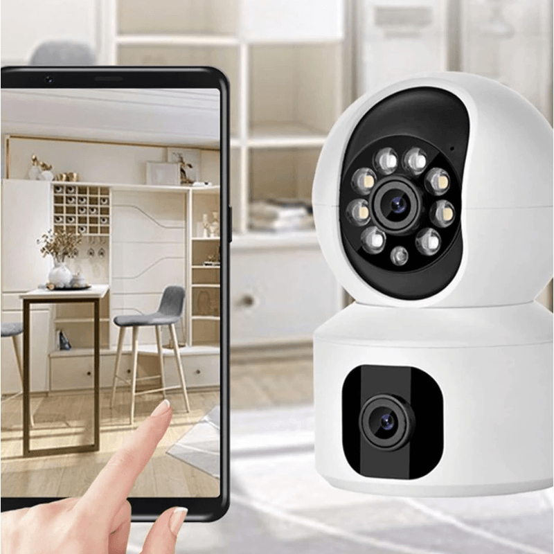 Casa si Gradina - Electrice - Smart Home - Camere de supraveghere - Camera dubla de supraveghere SX626 HD WIFI audio bidirectional - Infinity.ro