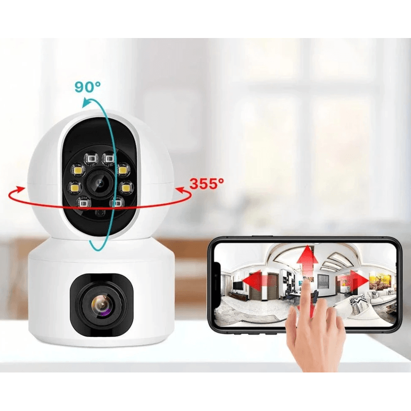 Casa si Gradina - Electrice - Smart Home - Camere de supraveghere - Camera dubla de supraveghere SX626 HD WIFI audio bidirectional - Infinity.ro