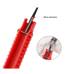 Casa si Gradina - Constructii - Scule de mana si unelte - Chei si truse chei - Cheie multifunctionala rosie pentru instalatii sanitare 3 capete interschimbabile - Infinity.ro