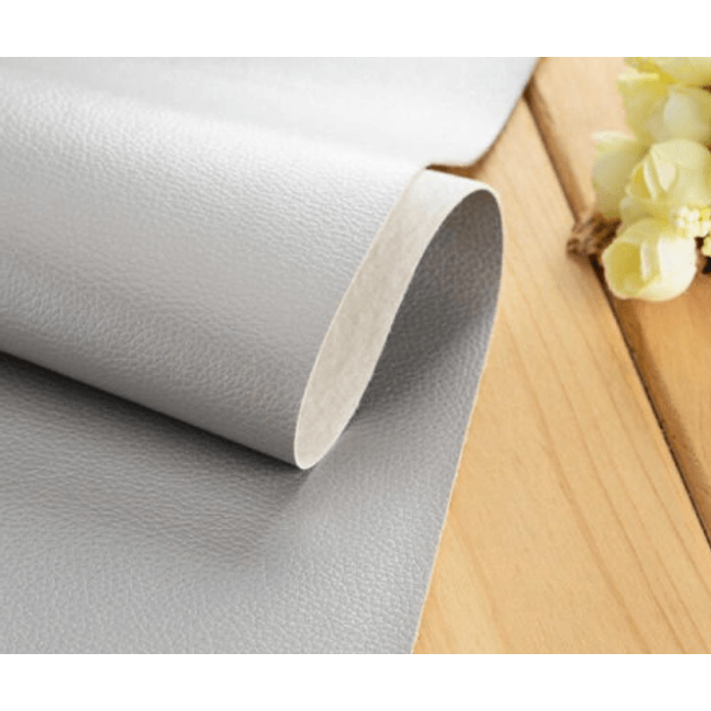 Casa si Gradina - Textile si covoare - Metraje si textile - Sul autoadeziv din piele ecologica (imitatie piele) 0.68 x 2.5m ARGINTIU - Infinity.ro