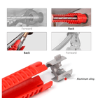 Casa si Gradina - Constructii - Scule de mana si unelte - Chei si truse chei - Cheie multifunctionala rosie pentru instalatii sanitare 3 capete interschimbabile - Infinity.ro