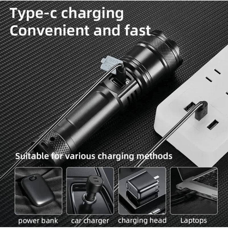 Casa si Gradina - Corpuri si surse de iluminat - Iluminat exterior - Lanterne - Lanterna de mana led telescopica reincarcabila L39 - Infinity.ro