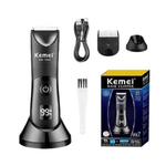 Ingrijire personala si Cosmetice - Aparate & accesorii ingrijire personala - Aparate de ras si tuns - Aparate de tuns - Masina de tuns Kemei KM 1840 de 6000 rpm cu stand incarcare - Infinity.ro