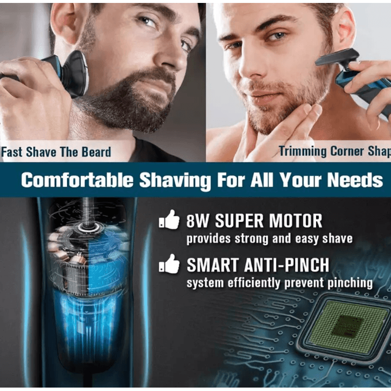 Ingrijire personala si Cosmetice - Aparate & accesorii ingrijire personala - Aparate de ras si tuns - Aparate de ras electrice - Aparat De Ras Facial Reincarcabil Andowl Q 8001 - Infinity.ro