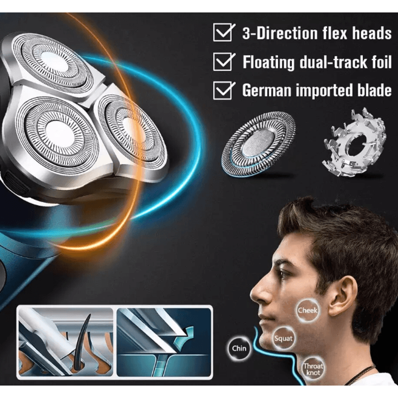 Ingrijire personala si Cosmetice - Aparate & accesorii ingrijire personala - Aparate de ras si tuns - Aparate de ras electrice - Aparat De Ras Facial Reincarcabil Andowl Q 8001 - Infinity.ro