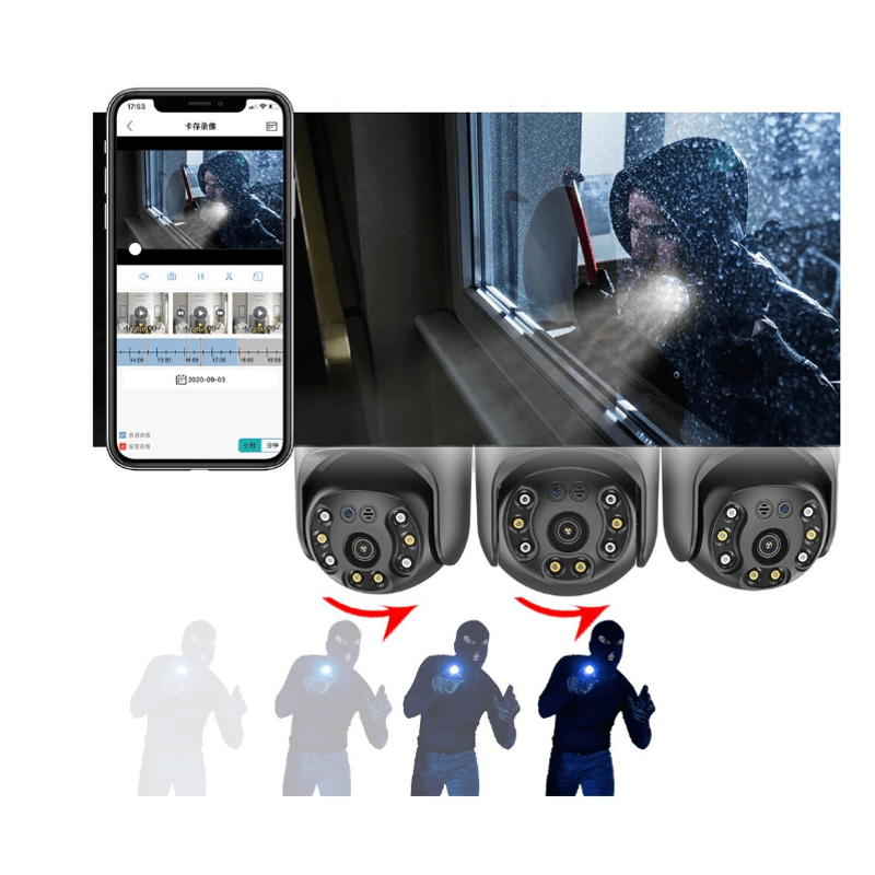 Casa si Gradina - Electrice - Smart Home - Camere de supraveghere - Camera de supraveghere rotativa Q S4 MAX Full HD 8K - Infinity.ro