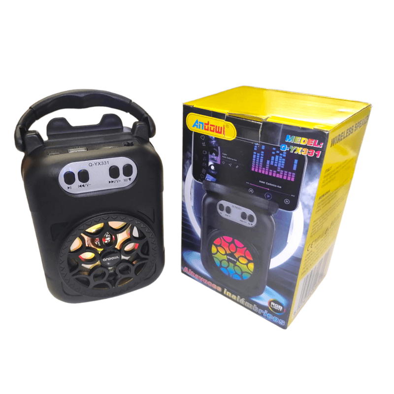 TV, Audio-Video si Foto - Portabile audio - Boxe portabile - Boxa bluetooth portabila Andowl Q YX331 cu lumina RGB - Infinity.ro