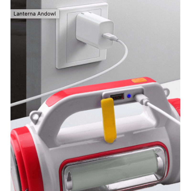 Casa si Gradina - Corpuri si surse de iluminat - Iluminat exterior - Lanterne - Lanterna puternica de mana 15W reincarcabila Andowl TL112 - Infinity.ro
