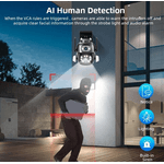 Casa si Gradina - Electrice - Smart Home - Camere de supraveghere - Camera de supraveghere Dubla PTZ 8MP 4K Q S800 cu Aplicatie GRI - Infinity.ro