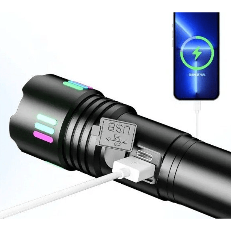 Casa si Gradina - Corpuri si surse de iluminat - Iluminat exterior - Lanterne - Lanterna puternica de mana P45 pentru distante lungi - Infinity.ro