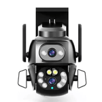 Casa si Gradina - Electrice - Smart Home - Camere de supraveghere - Camera de supraveghere Dubla PTZ 8MP 4K Q S800 cu Aplicatie GRI - Infinity.ro