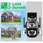 Casa si Gradina - Electrice - Smart Home - Camere de supraveghere - Camera de supraveghere Dubla PTZ 8MP 4K Q S800 cu Aplicatie GRI - Infinity.ro