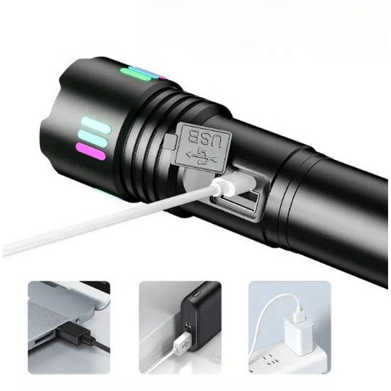 Casa si Gradina - Corpuri si surse de iluminat - Iluminat exterior - Lanterne - Lanterna puternica de mana P45 pentru distante lungi - Infinity.ro