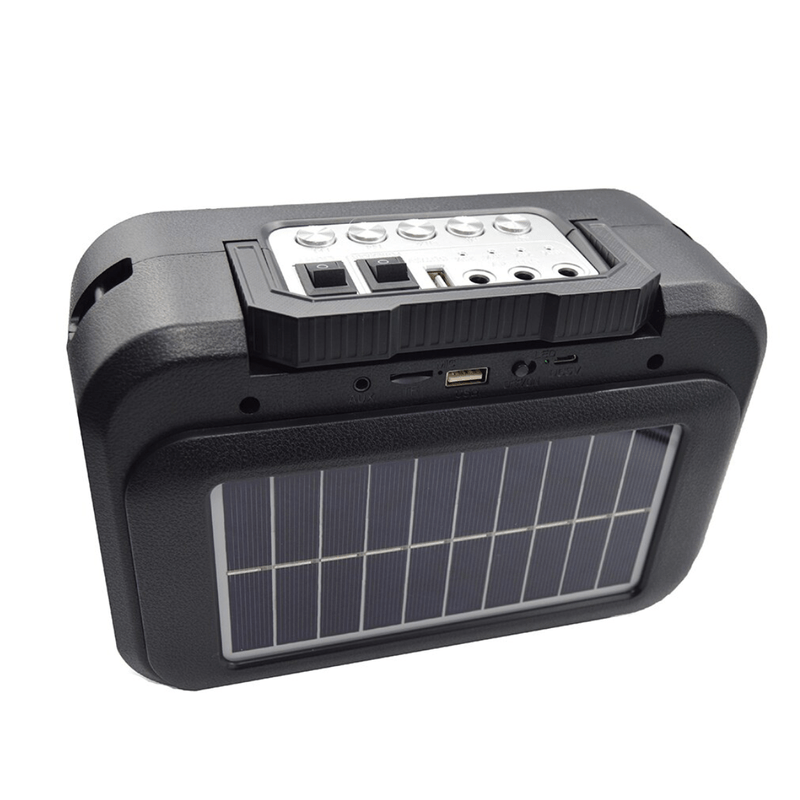 TV, Audio-Video si Foto - Portabile audio - Boxe portabile - Boxa tip sistem iluminare LED cu 2 becuri USB MP3 BT Q YX1793 - Infinity.ro