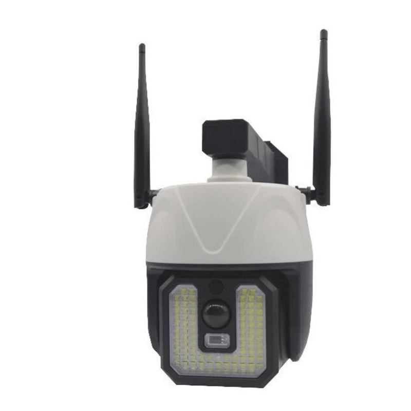 Casa si Gradina - Electrice - Smart Home - Camere de supraveghere - Lampa solara tip camera supraveghere falsa CCTV cu senzor si 2 antene - Infinity.ro