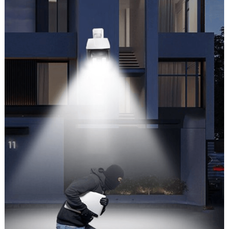 Casa si Gradina - Electrice - Smart Home - Camere de supraveghere - Lampa solara tip camera supraveghere falsa CCTV cu senzor si 2 antene - Infinity.ro