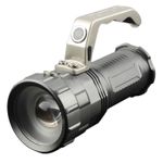 Casa si Gradina - Corpuri si surse de iluminat - Iluminat exterior - Lanterne - Lanterna Argintie cu MANER Max 800 Lumeni cu Zoom - Infinity.ro