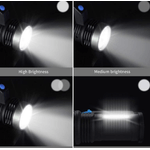 Casa si Gradina - Corpuri si surse de iluminat - Iluminat exterior - Lanterne - Lanterna de mana cu LED Q LED556 cu 1000 lumeni acumulator integrat lumina laterala COB negru - Infinity.ro