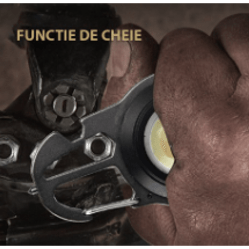 Casa si Gradina - Corpuri si surse de iluminat - Iluminat exterior - Lanterne - Breloc cu lanterna Andowl Q D911 cu LED COB multifunctional - Infinity.ro