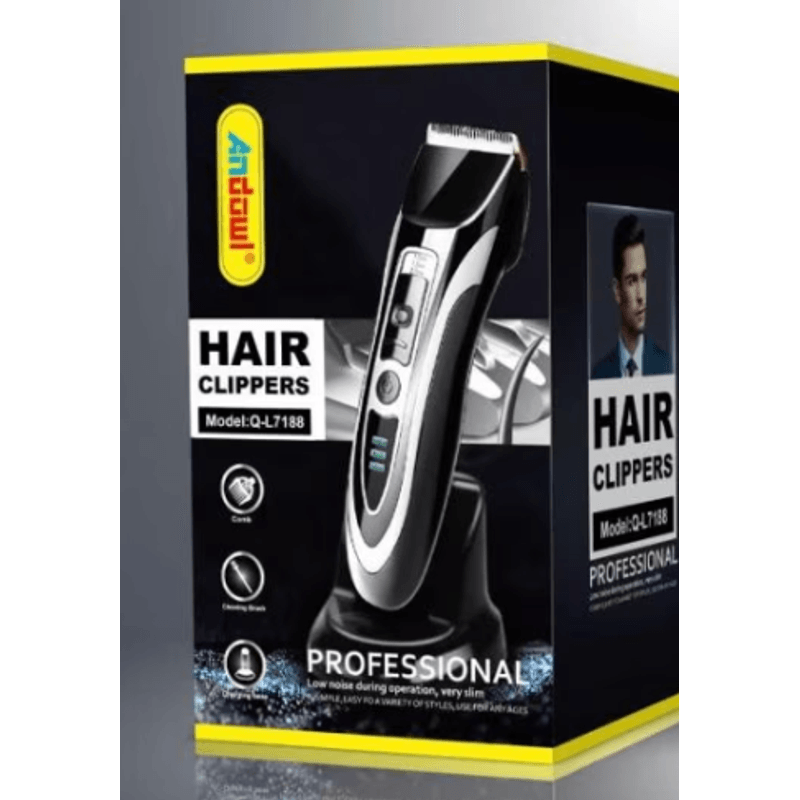 Ingrijire personala si Cosmetice - Aparate & accesorii ingrijire personala - Aparate de ras si tuns - Aparate de tuns - Masina de tuns electrica reincarcabila Andowl Q L7188 culoare negru - Infinity.ro