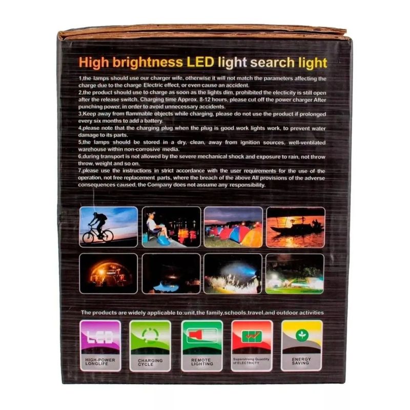 Casa si Gradina - Corpuri si surse de iluminat - Iluminat exterior - Lanterne - Lanterna TD-6000A LED T6 30 W - Infinity.ro