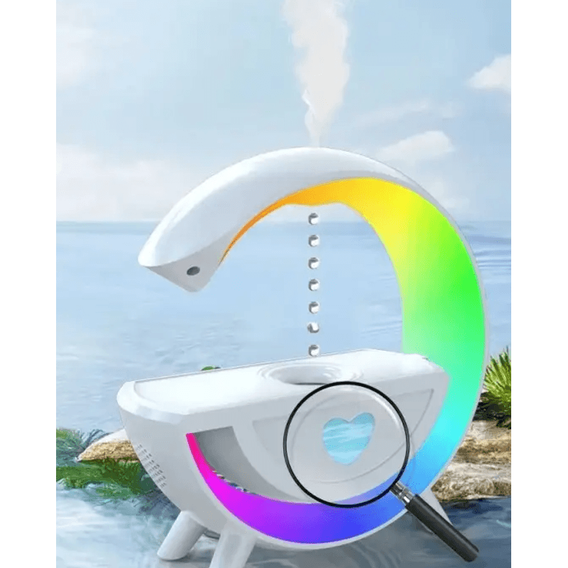 TV, Audio-Video si Foto - Portabile audio - Boxe portabile - Boxa Umidificator aromoterapie T00K8 tehnologie Anti Gravity Bluetooth 350 ml - Infinity.ro