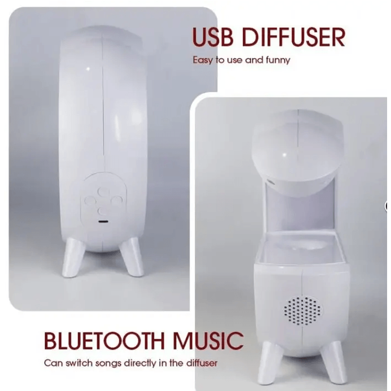 TV, Audio-Video si Foto - Portabile audio - Boxe portabile - Boxa Umidificator aromoterapie T00K8 tehnologie Anti Gravity Bluetooth 350 ml - Infinity.ro