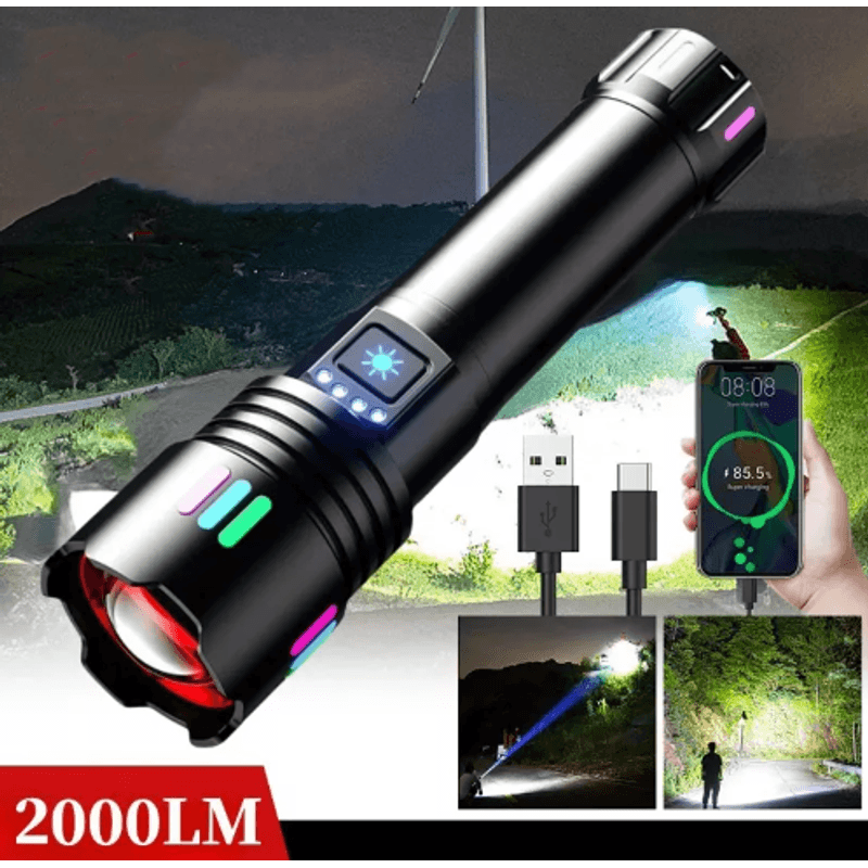 Casa si Gradina - Corpuri si surse de iluminat - Iluminat exterior - Lanterne - Lanterna LED L660 zoom telescopic reincarcabila 35W - Infinity.ro