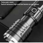 Casa si Gradina - Corpuri si surse de iluminat - Iluminat exterior - Lanterne - Lanterna de mana cu zoom telescopic F 916A afisaj procent baterie - Infinity.ro