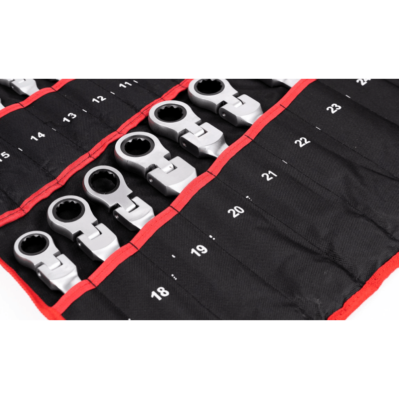 Casa si Gradina - Constructii - Scule de mana si unelte - Chei si truse chei - Set 22 piese chei combinate fixe si inelare articulate de la 6 la 32 mm - Infinity.ro