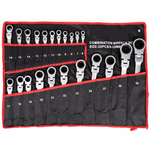 Casa si Gradina - Constructii - Scule de mana si unelte - Chei si truse chei - Set 22 piese chei combinate fixe si inelare articulate de la 6 la 32 mm - Infinity.ro