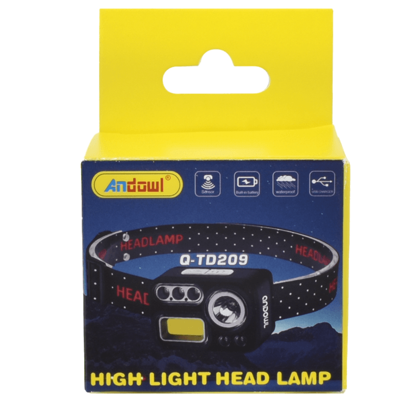 Casa si Gradina - Corpuri si surse de iluminat - Iluminat exterior - Lanterne - Lanterna de cap Q TD209 alimentare USB - Infinity.ro