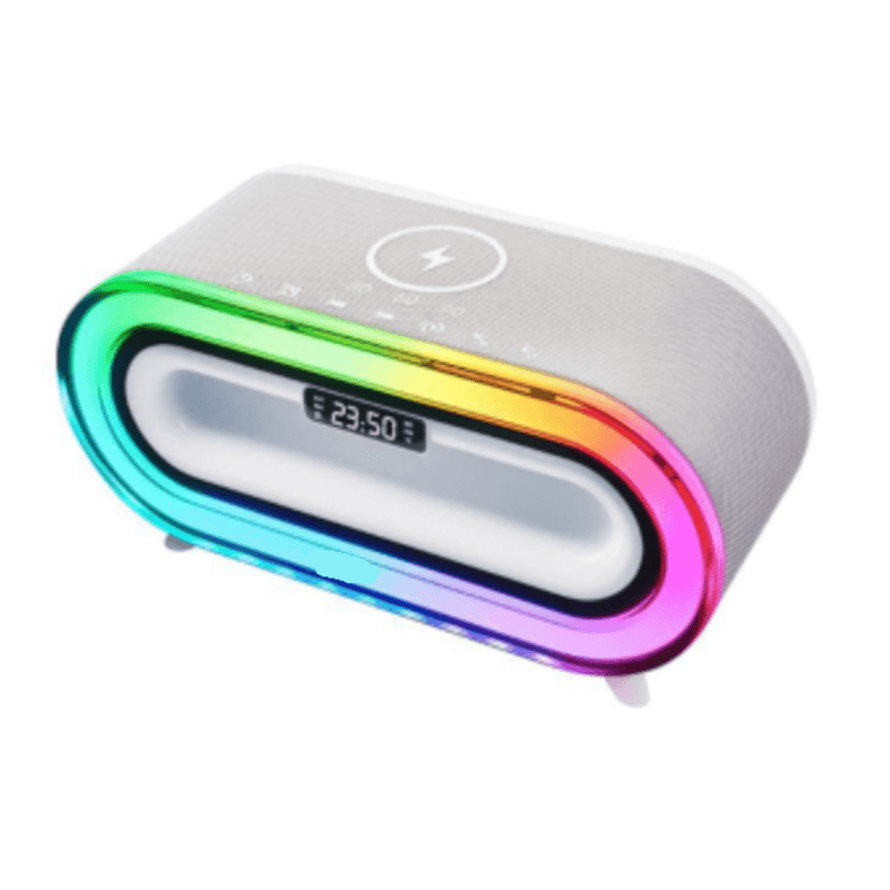 TV, Audio-Video si Foto - Portabile audio - Boxe portabile - Boxa portabila MD S306 cu incarcare wireless LED RGB ceas si alarma - Infinity.ro