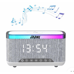 TV, Audio-Video si Foto - Portabile audio - Boxe portabile - Boxa portabila 4 in 1 cu 12 moduri de iluminare MD S300 Bluetooth Ceas Incarcator Wireless - Infinity.ro