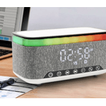 TV, Audio-Video si Foto - Portabile audio - Boxe portabile - Boxa portabila 4 in 1 cu 12 moduri de iluminare MD S300 Bluetooth Ceas Incarcator Wireless - Infinity.ro