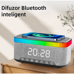 TV, Audio-Video si Foto - Portabile audio - Boxe portabile - Boxa portabila 4 in 1 cu 12 moduri de iluminare MD S300 Bluetooth Ceas Incarcator Wireless - Infinity.ro