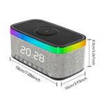 TV, Audio-Video si Foto - Portabile audio - Boxe portabile - Boxa portabila 4 in 1 cu 12 moduri de iluminare MD S300 Bluetooth Ceas Incarcator Wireless - Infinity.ro