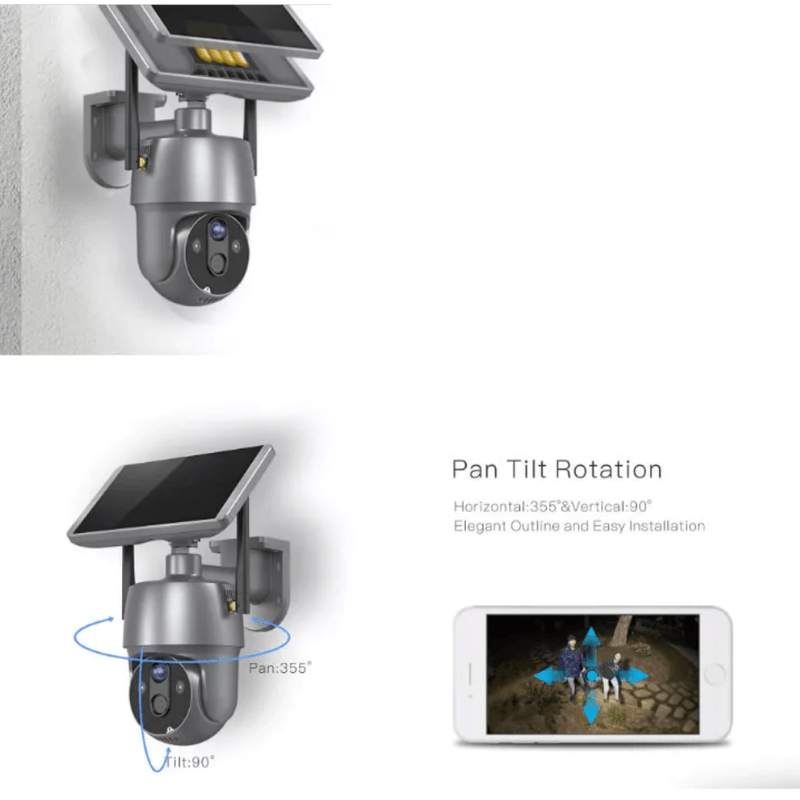 Casa si Gradina - Electrice - Smart Home - Camere de supraveghere - Camera de supraveghere CCTV Q SX01 Audio Bidirectionala cu panou solar 4G - Infinity.ro