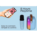 TV, Audio-Video si Foto - Portabile audio - Boxe portabile - Boxa bluetooth cu microfon wireless KP K01 cu lumini RGB efecte vocale - Infinity.ro