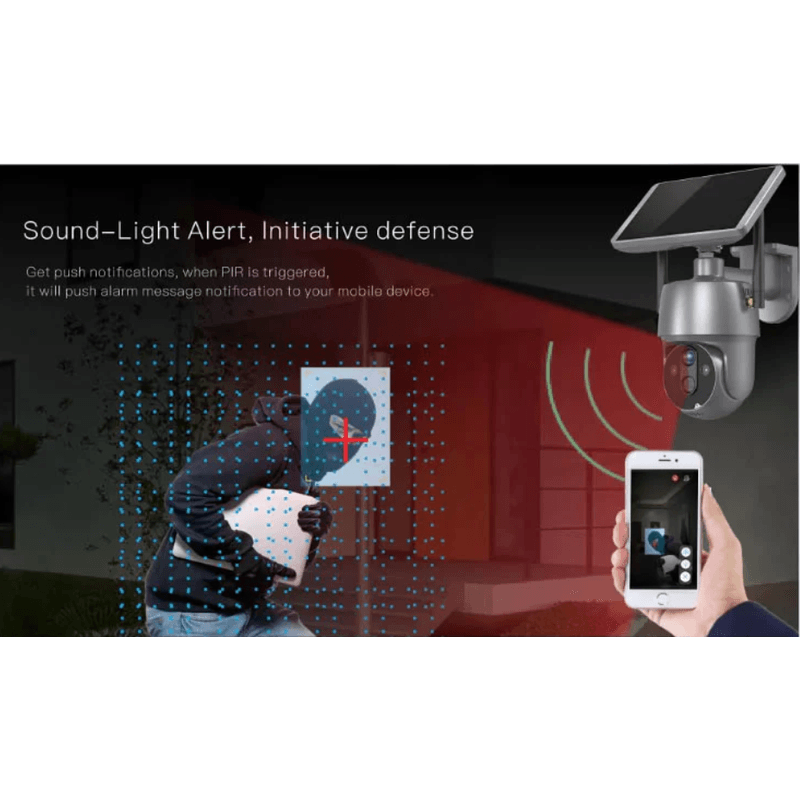 Casa si Gradina - Electrice - Smart Home - Camere de supraveghere - Camera de supraveghere CCTV Q SX01 Audio Bidirectionala cu panou solar 4G - Infinity.ro