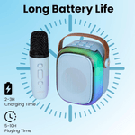 TV, Audio-Video si Foto - Portabile audio - Boxe portabile - Boxa bluetooth cu microfon wireless KP K01 cu lumini RGB efecte vocale - Infinity.ro