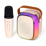 TV, Audio-Video si Foto - Portabile audio - Boxe portabile - Boxa bluetooth cu microfon wireless KP K01 cu lumini RGB efecte vocale - Infinity.ro