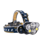 Casa si Gradina - Corpuri si surse de iluminat - Iluminat exterior - Lanterne - Lanterna frontala de cap 6 LED prindere pe cap RD C085 Negru Galben - Infinity.ro